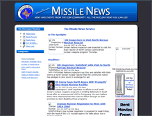 Tablet Screenshot of missilenews.com